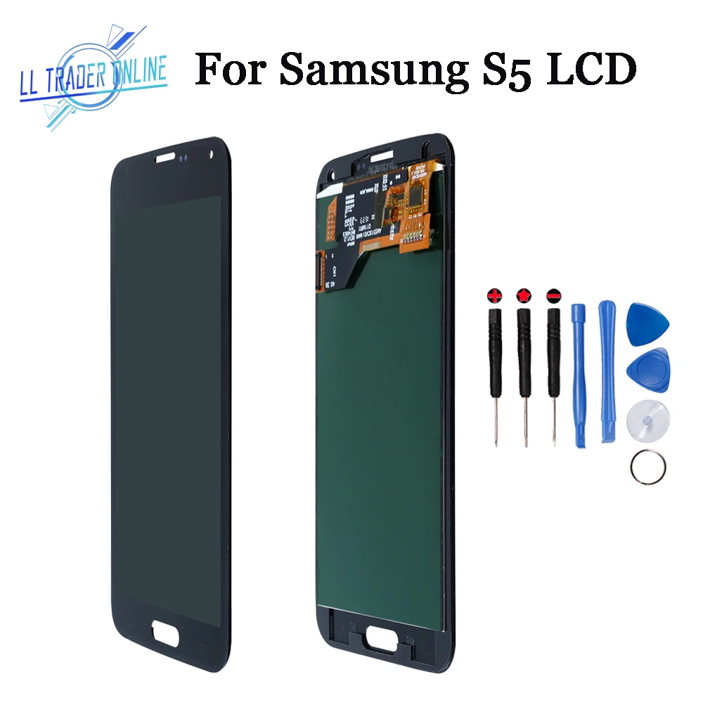 

LL TRADER Display For Samsung Galaxy S5 G9006V LCD Screen Touch Panel Assembly Samsung S5 LCD Replacement Pantalla Digitizer