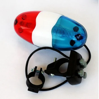 

Cycling Lights Bell Bicycle Electronic Horn Police Warning Siren Bike Front Light + Loud Bell Timbre Alarm Tricycle Bell