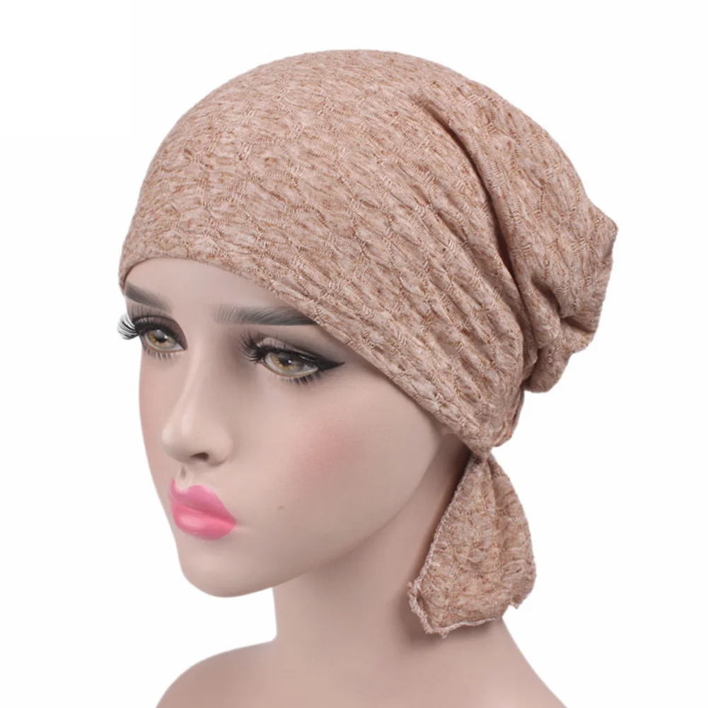 Women Hat Hair Loss Muslim Hijab Stretch Wrap Knitted Gift Turban Cotton Soft Scarf Chemo Cap Ladies Women Hat Hair Loss Muslim Hijab Stretch Wrap Knitted Gift Turban Cotton Soft Scarf Chemo Cap Ladies