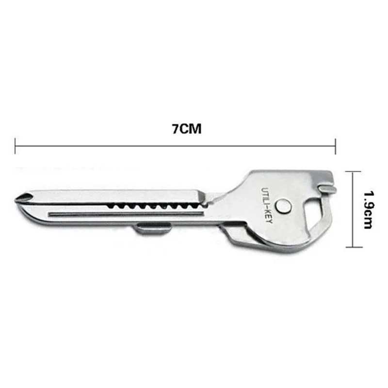 Многофункциональный карманный нож гаджет инструмент 6в1 Utili-Key мини-брелок для ключей на открытом воздухе кемпинга выживания Спасательные карманные плоскогубцы инструменты