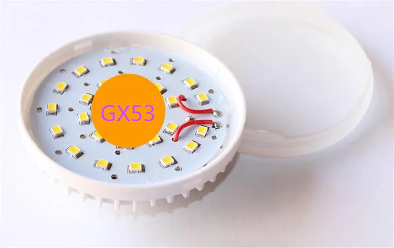 Gx53 светодиодная лампа 5 Вт 7 Вт 9 Вт Светодиодная лампа Epistar smd2835 декоративный светильник для шкафа s 110 В 220 в 240 В Теплый Холодный белый высококачественный светодиодный светильник