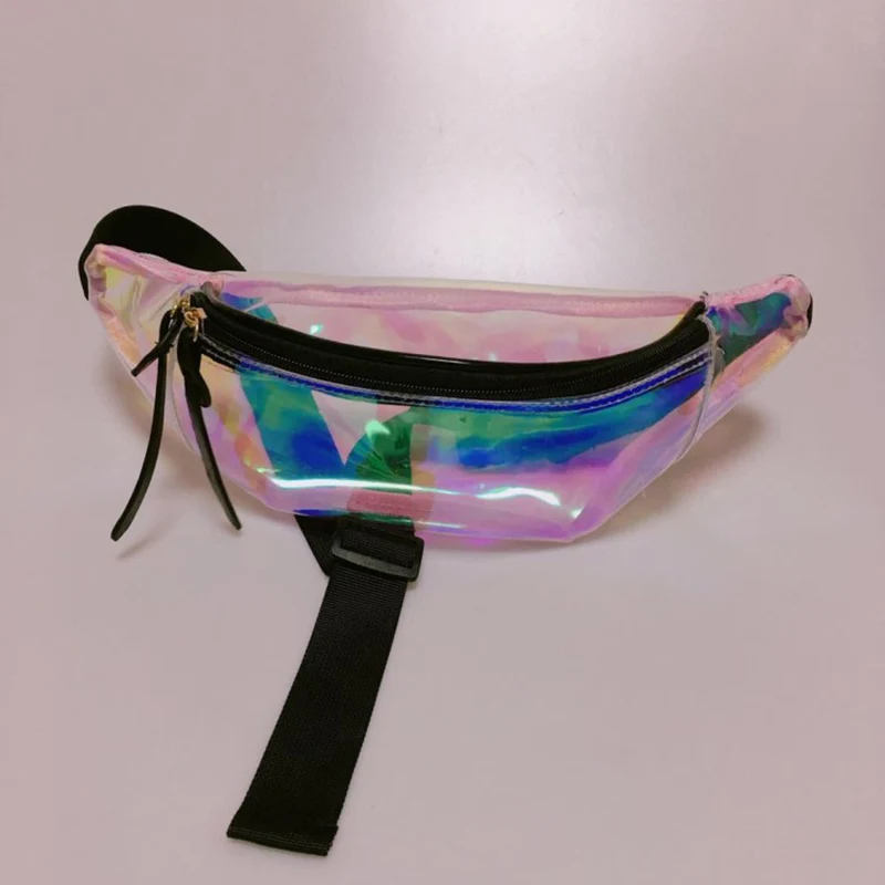 

Girl Beach Fanny Pack Transparent Waist Bag Women Messenger Cute Jelly Waterproof Crossbody Bag Plastic Street Style Chest Bag