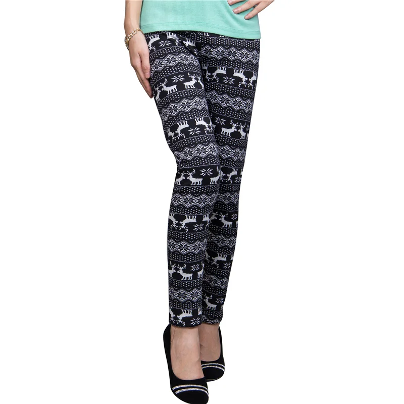 TW2179 Wholesale and retail winter print thick legging fashion style