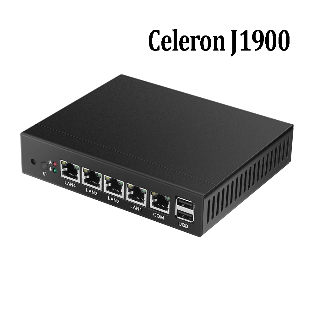 Lowest Price Mini pc X86 4*GBE Lan Processor celeron J1900 quad core Max 2.41GHz 2*USB VGA 1080P Pfsense firewall Multi-function router Lowest Price Mini pc X86 4*GBE Lan Processor celeron J1900 quad core Max 2.41GHz 2*USB VGA 1080P Pfsense firewall Multi-function router