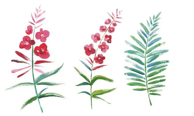 Водонепроницаемые временные фальшивые татуировки наклейки акварельные розовые красные цветы зеленые листья растение Дизайн тела Искусство Макияж инструменты