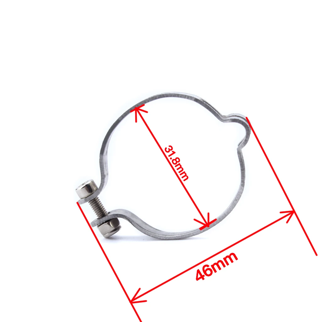 4Pcs Iron Cable Clip Clamp Stops Stopper Brake Vintage Bike Old School Bicycle 31.8mm