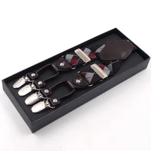 Бренд взрослый 6 клип полиэстер жаккард решетки мужской ремень 3,5 см Повседневный Y ремень клип простые модные подтяжки ремень