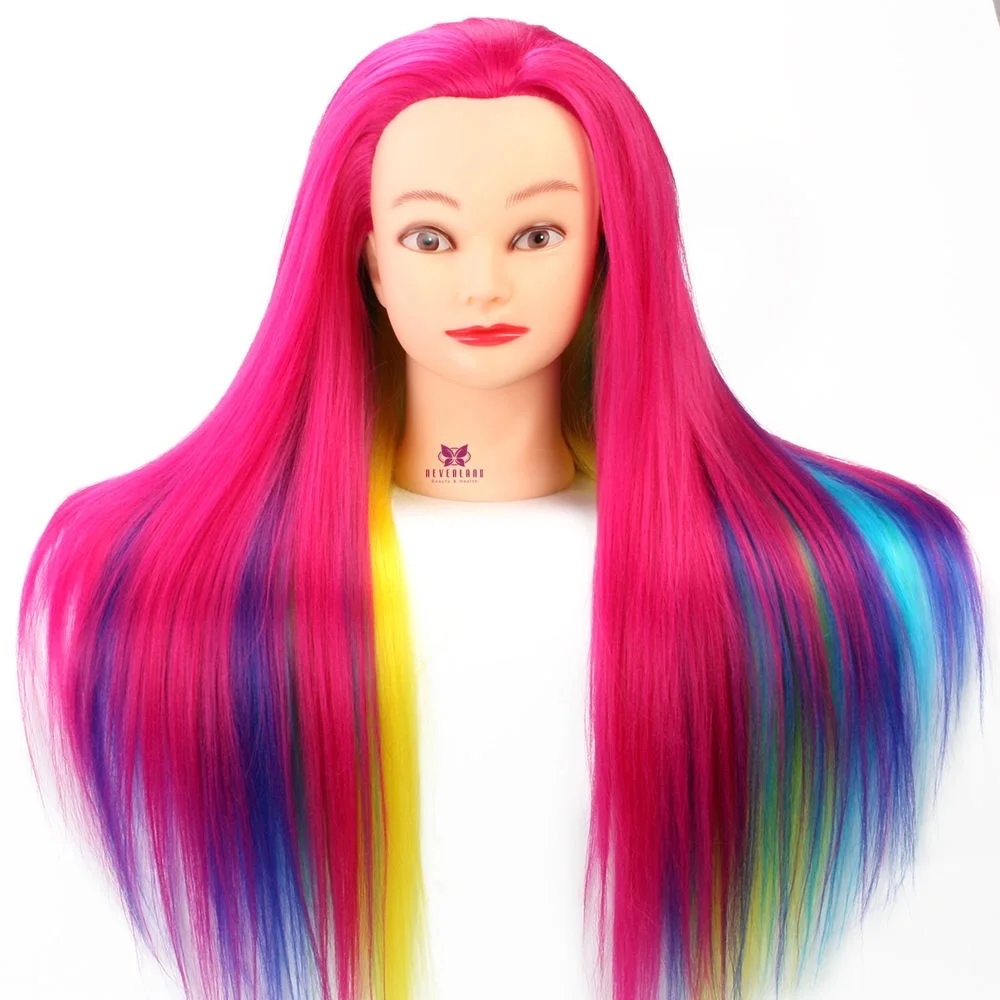 colorful hair mannequin
