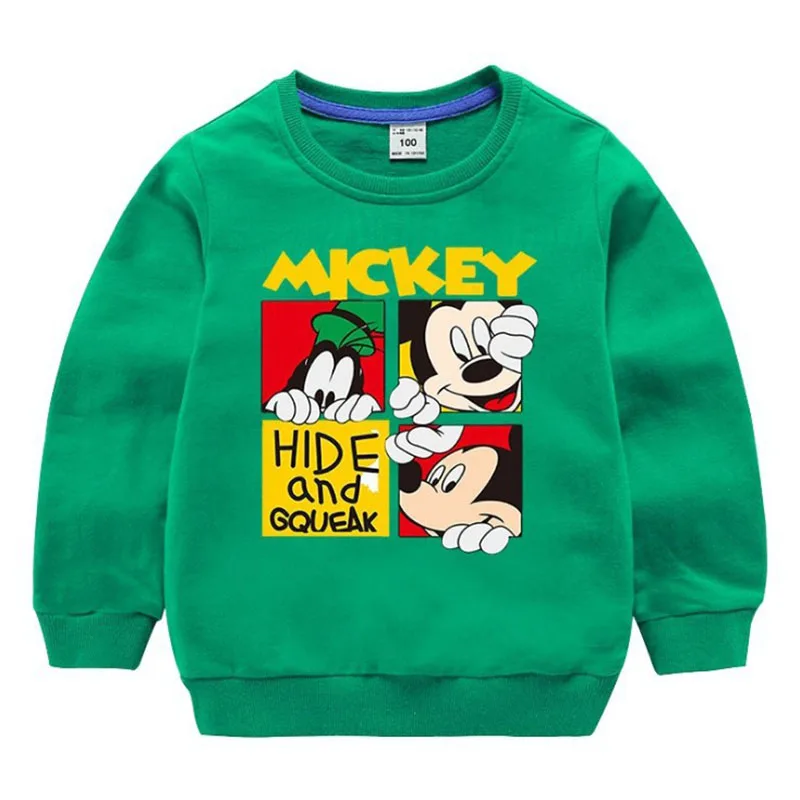 Moggi Cat Cartoon Mickey Boys Sweatshirts for Little Kids Clothes 1-8Years Autumn Spring Children Long Sleeve Cotton Cloth (13)