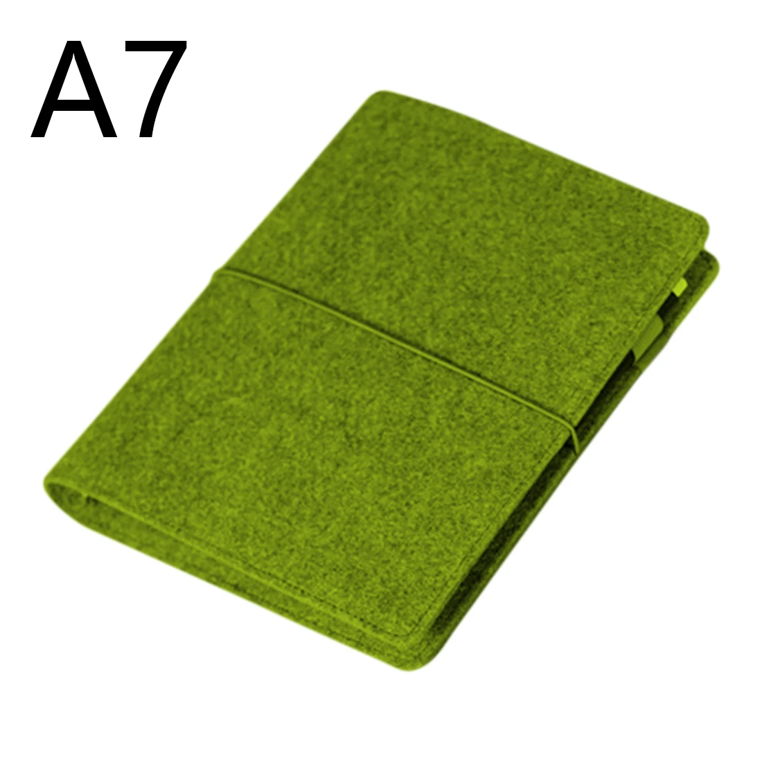 Фетровая оболочка ткань Nook вкладыш внутренний ядро A7 блокнот дневник план Биндер офисные принадлежности кольцо Биндер - Цвет: Green