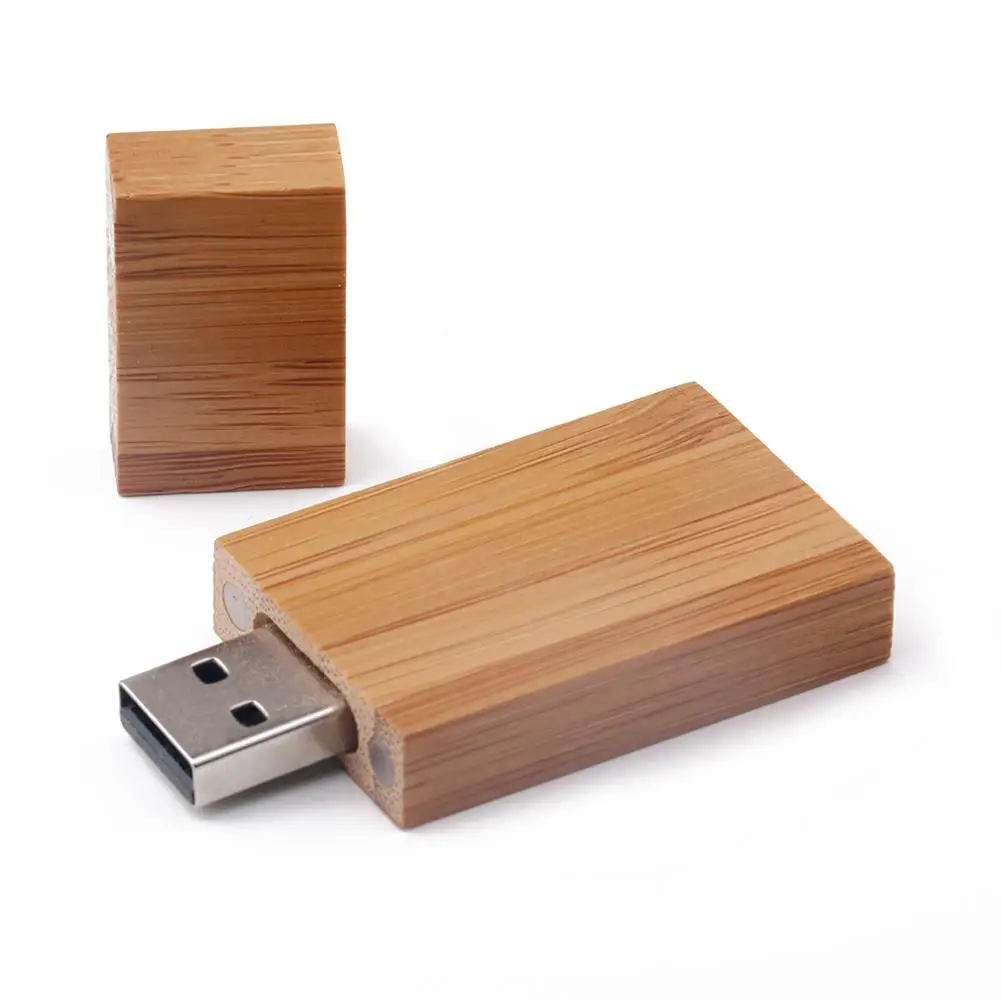 Портативный деревянный прямоугольный USB флеш-накопитель карта памяти U диск для компьютера ноутбука