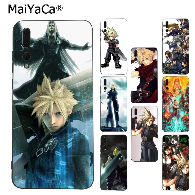 

MaiYaCa Final Fantasy VII FF7 Anime Phone Accessories Case for Huawei p20 mate9 mate10 lite P10 for honor view9 case cover coque