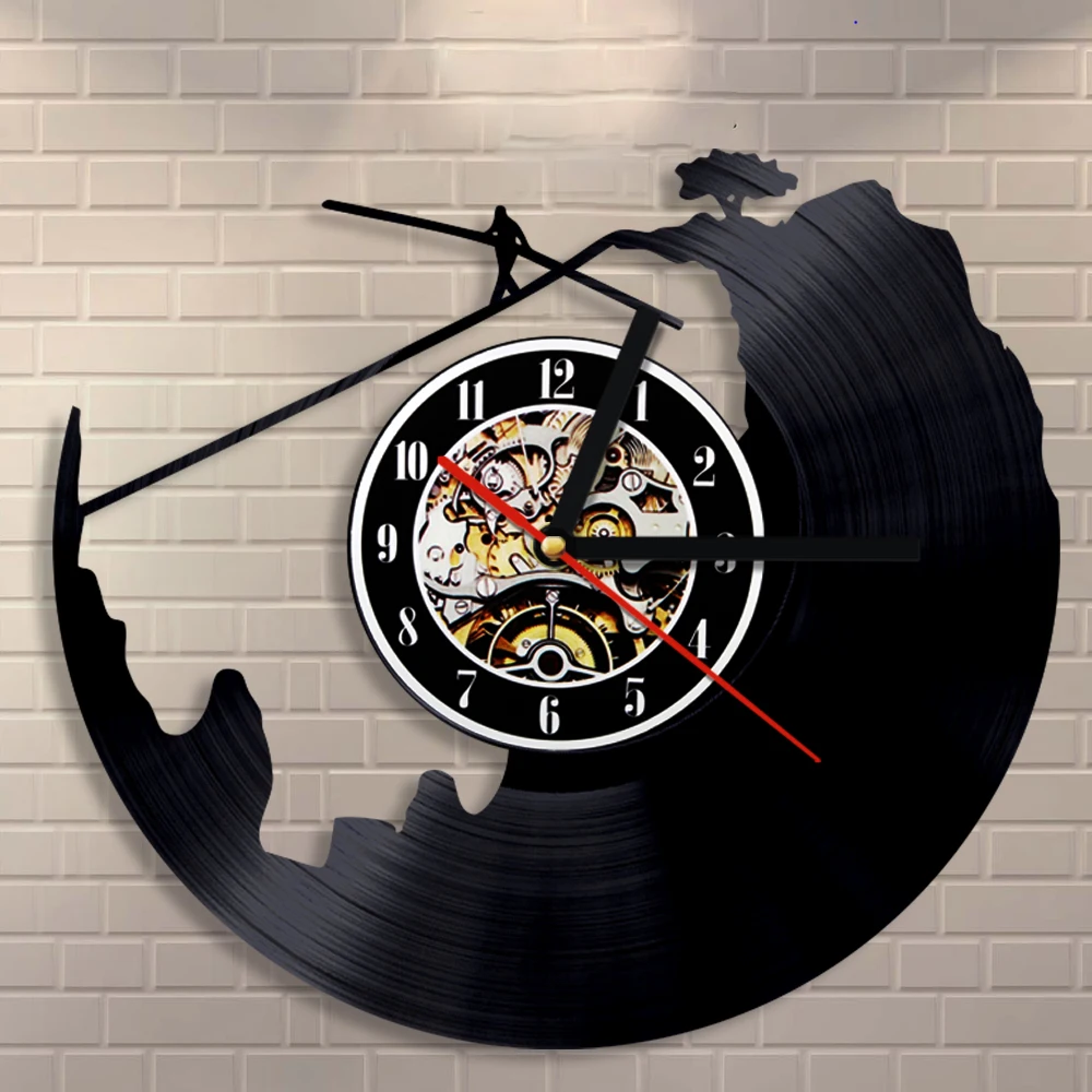 Saat Vintage Vinyl Lp Record Wall Clock 12inch Timepiece 3d Decorative
