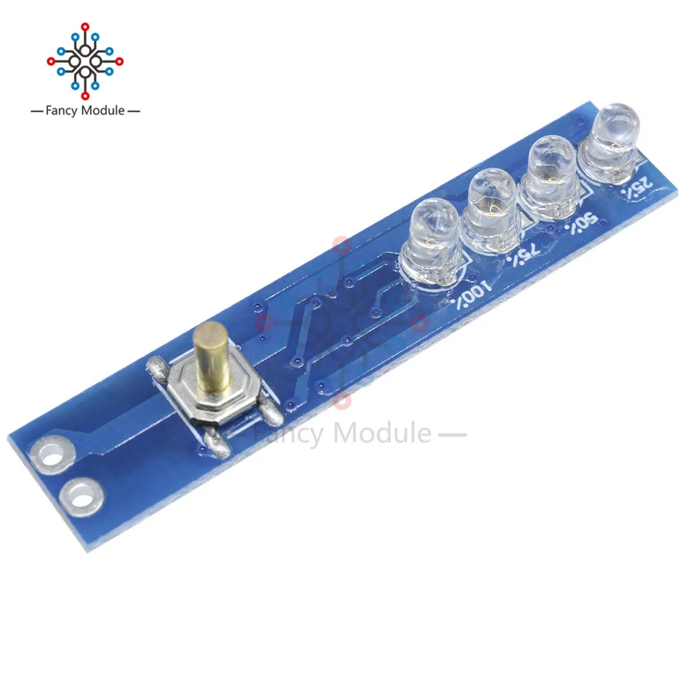 

2 3 4 Serial Lithium Battery Capacity Indicator Battery Level Display Board For 2pcs 3pcs 4pcs 18650 Lithium Battery