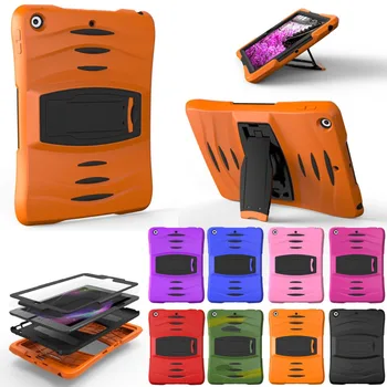 

Silicone Stand Case For iPad Mini 1 2 3 Tablet Case Cover 2018 Armor Shockproof Protective Skin Cover A1432 A1454 A1455