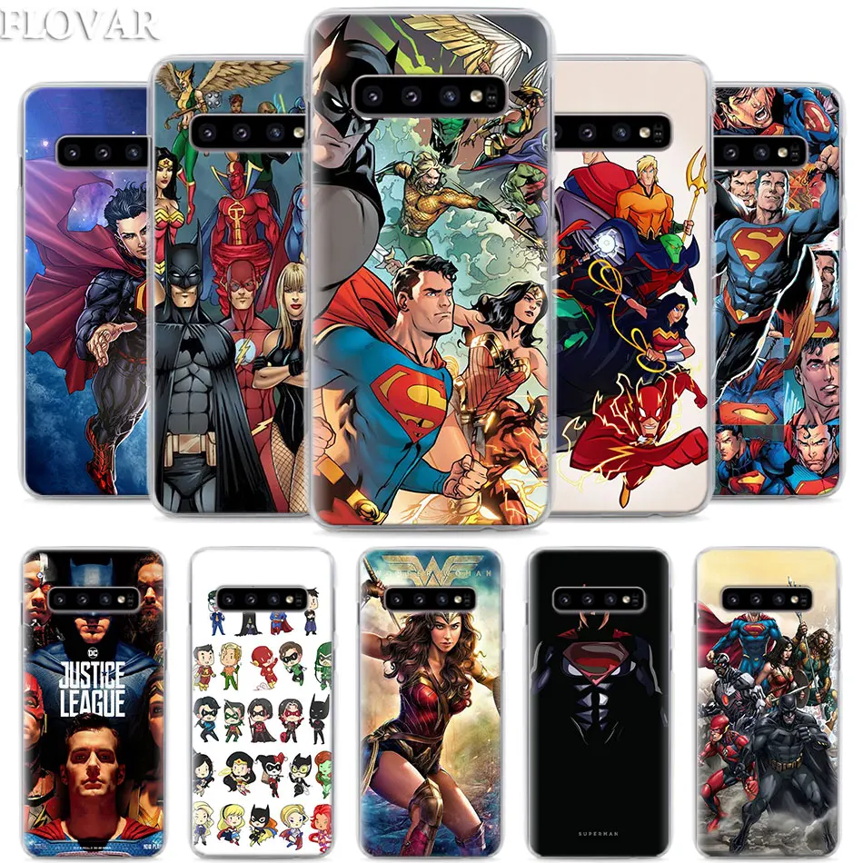 

Justice League Superman Phone Case for Samsung Galaxy S10e S10 Plus S7 S8 S9 Plus Note 8 9 M10 M20 M30 Hard Case Coque