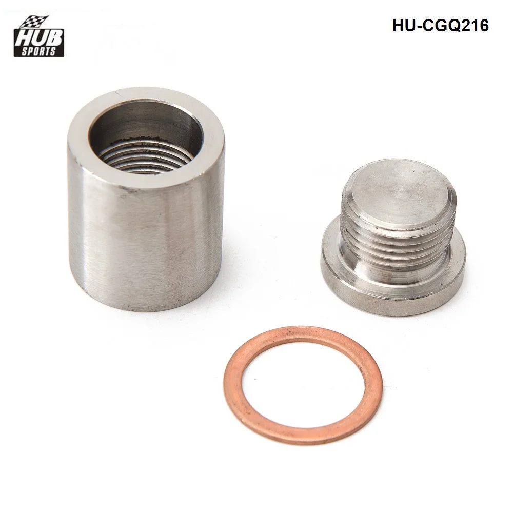 Gogdog O2 Oxygen Sensor Stainless Steel on Bung /& Plug Wideband Nut /& Cap Kit Welded On