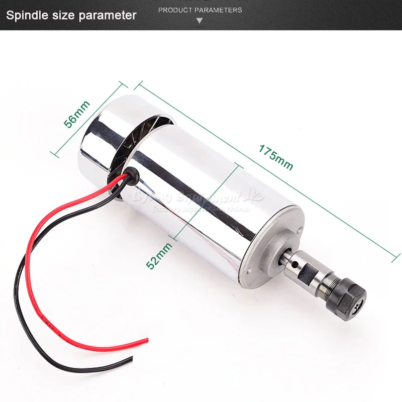 Хорошая стабильность 300 Вт с воздушным охлаждением ЧПУ мотор шпинделя CNC шпиндель зажим DC 48 В для PCB фрезерный станок