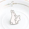 Creative White Rabbits Brooches Evil Animal Bunny Carrot Enamel Metal Pins For Women Coat Shirt Bag Jackets Collar Lapel Badge ► Photo 3/6
