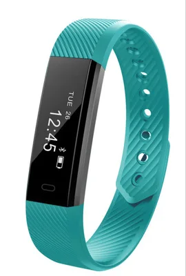 ZGPAX ID115 умный Браслет фитнес-трекер монитор сна трек смарт-браслет часы будильник withStep счетчик PK Fitbit Alta - Цвет: green