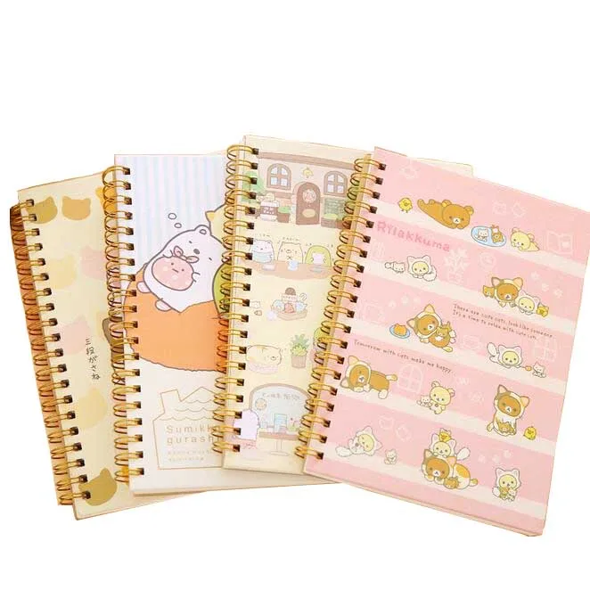 1 шт./лот Новый Kawaii мультфильм Корея Rilakkuma & Sumikkogurashi катушки блокнот ежедневно sprial книги Канцтовары школы