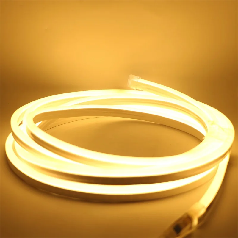 220В DC 12V водонепроницаемый IP67 120 LED/M гибкая неоновая СВЕТОДИОДНАЯ лента SMD 2835