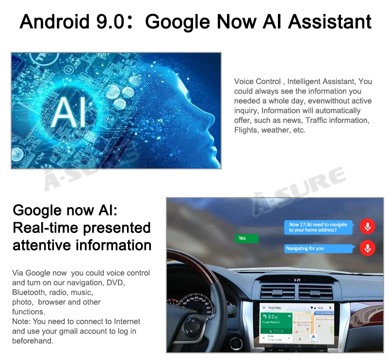 Flash Deal A-Sure 2 Din Android 9.0 Car Auto Radio GPS DVD Navigation For Volkswagen VW T5 Multivan Transporter TOUAREG I 7L TOUAREG II 7P 10