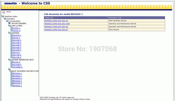 

Komatsu CSS Construction Excavators Medium Size Shop Manuals