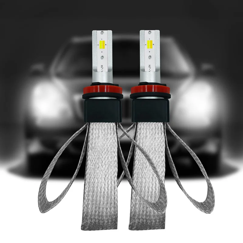 

2Pcs Auto LED Headlight Bulbs Conversion Kit Single Beam Headlamp Cool Car Headlights CSL2018