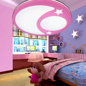 

Children lamp Creative LED ceiling lights remote control dimmer color cartoon absorb Living Room Restaurant Superior Hotel ET36