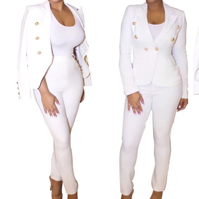 2018 tenue D\u0027affaires Travail Bureau automne/hiver femmes mode Plein manches manteau survêtement