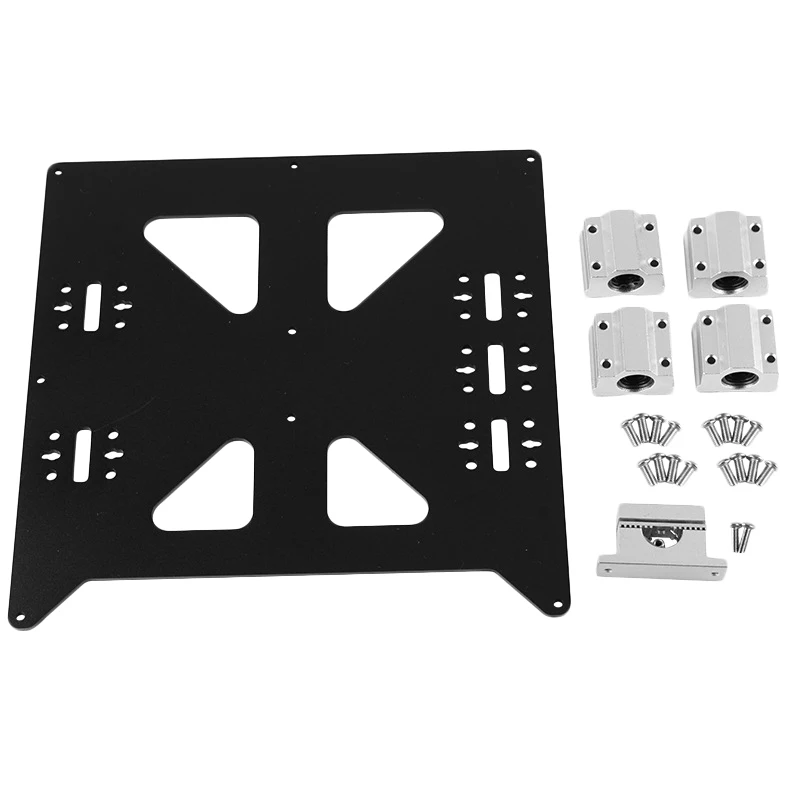 

Aluminum Y Carriage Anodized Plate With Sc8Uu Pgrade Prusa I3 V2 Hot Bed Support Plate For Prusa I3 Reprap Diy 3D Printer Part