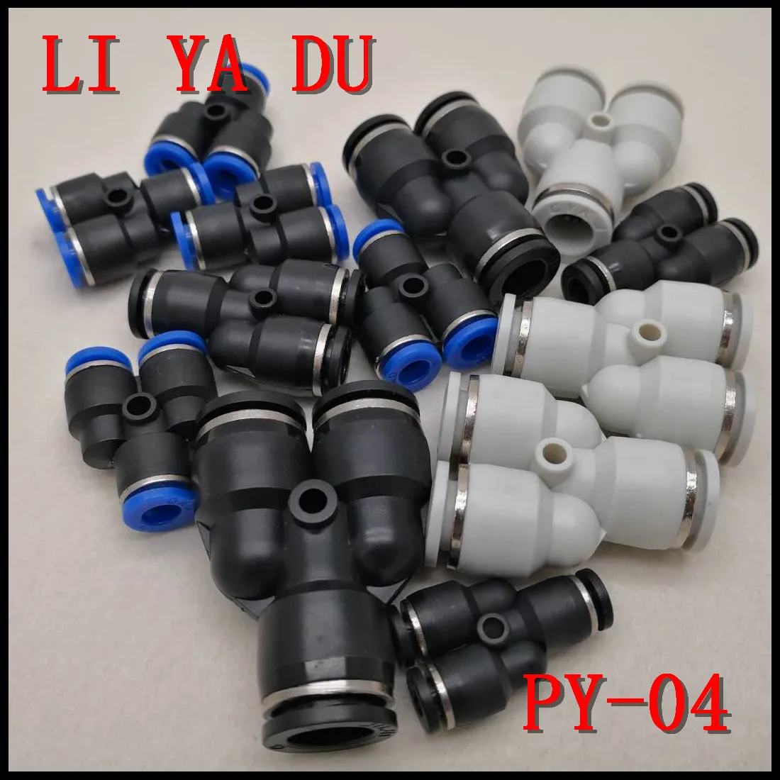10PCS/LOT PY-04 Pneumatic Couplings Pipe Fittings Quick Connector Tri-prong Three Plug Three-way Y-type Tee PY-4 | Обустройство дома