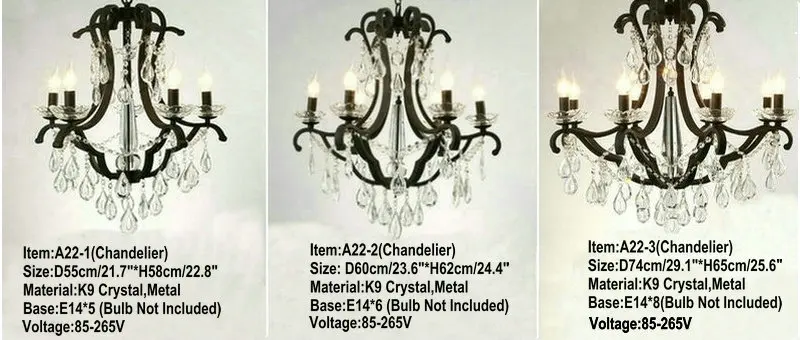 Chandelier Modern Crystal Black Luxury Chandelier Lustre Crystal Hotel Chandeliers Home Decor E14 Led Lights