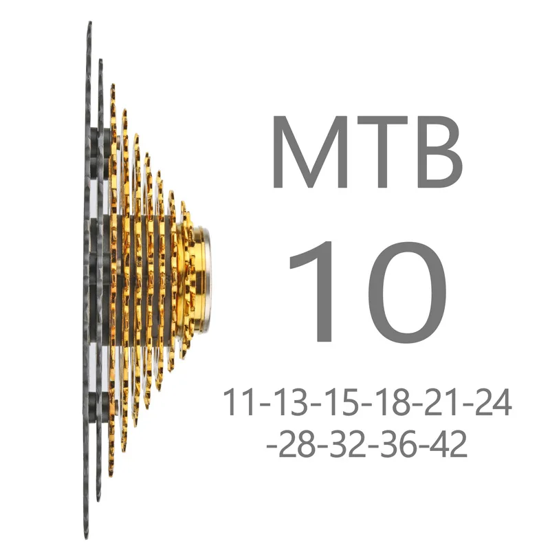 10 скоростной 11 42T велосипедный маховик MTB кассеты с зубчатыми зубцами и