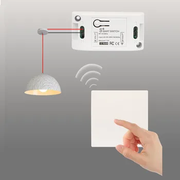 

Smart RF Power Switch, Remote Control Automation Relay Module,Common Diy Switch Parts for Home Light and appliances