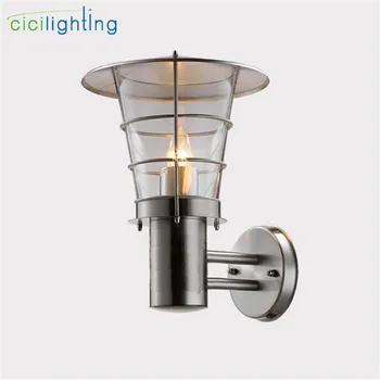 

Modern Stainless steel wall lamp outdoor waterproof rust-proof LED wall lamp protective LED balcony garden courtyard lighting