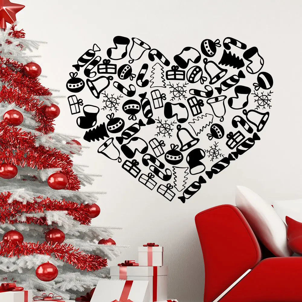 Candy Wall Decal Vinyl Christmas Gift Decal Sticker Removable Interior