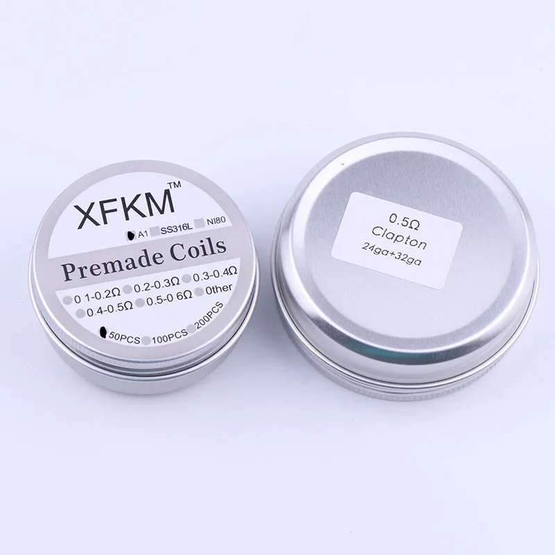 Спираль XFKM 50/100 шт. витая Плавленая спираль для Клэптона готовые чужеродный микс