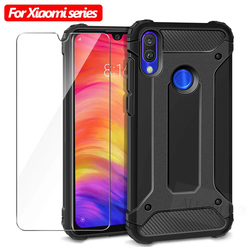 

2019 Armor Silicone Case Redmi Note 7 Pro mi 9t Case Shockproof Plastic Cover Xiaomi Mi 9t Full Protect Case for Xiaomi Mi 9T