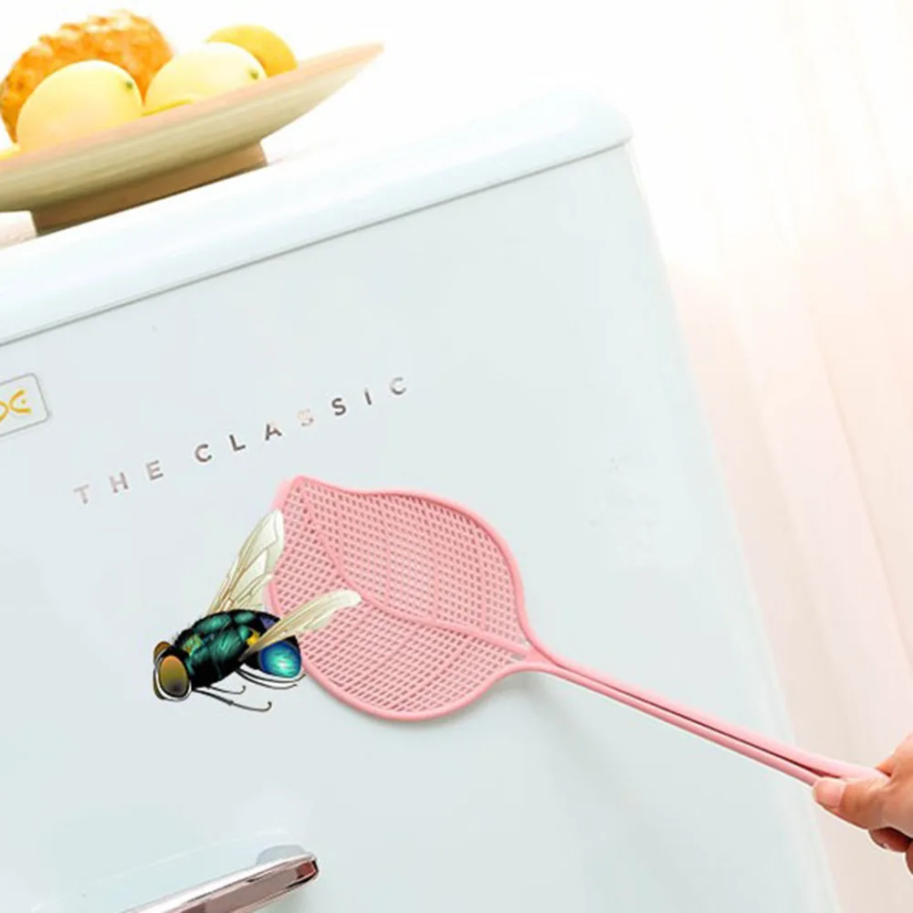 

Multicolor Thicken Plastic Fly Swatter Manual Swat Mosquito Pest Control with Long Handle Pest Control Tools Home Supplies LD
