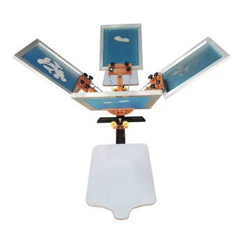 

4 Color 2 Station Micro-Adjustable Screen Printing Printer Machine