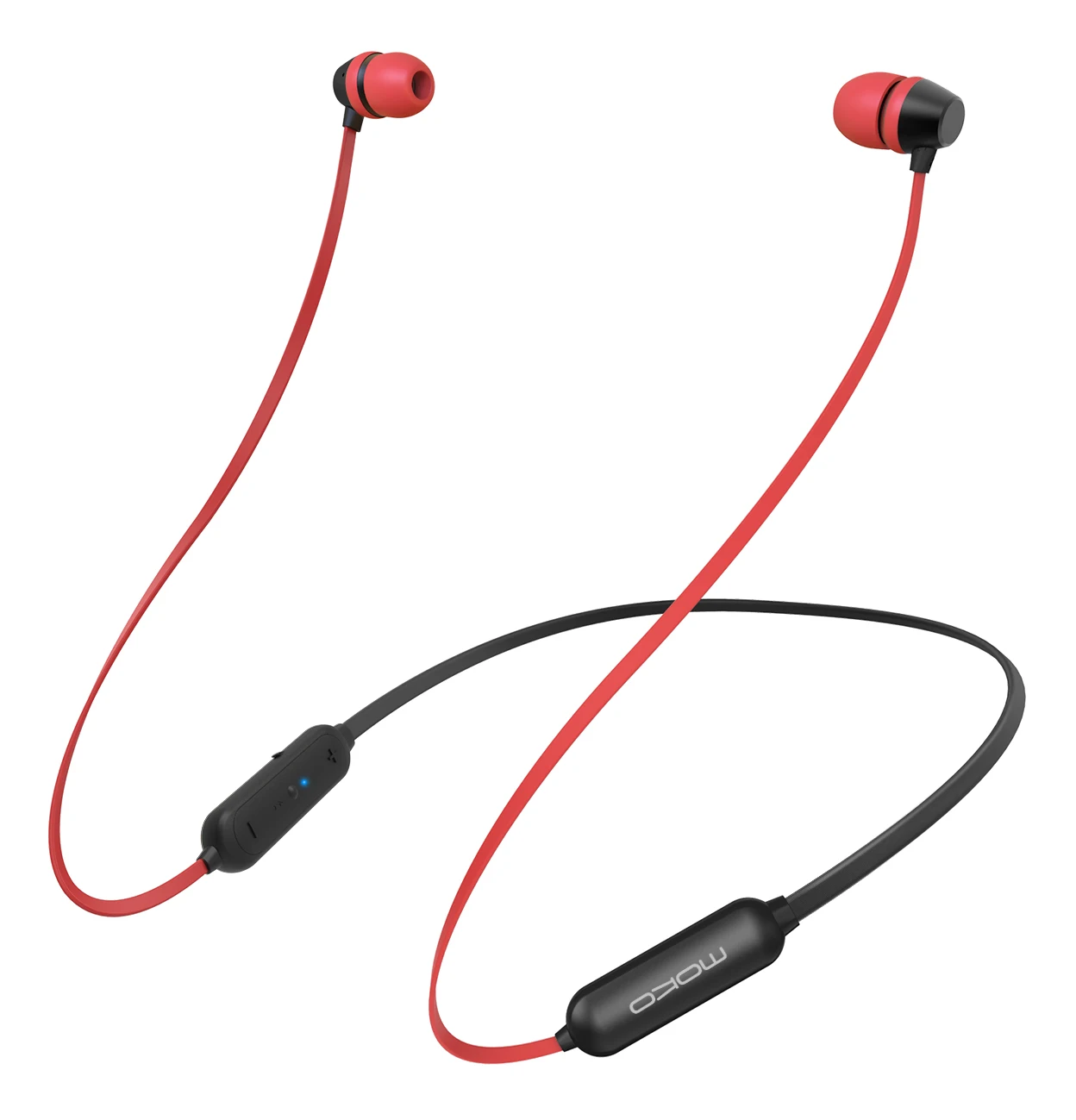 

MoKo Bluetooth Headphones, Wireless Neckband Headset w/Mic & Siri IPX5 Waterproof HD Stereo Sweatproof in Ear Earbuds 9 Hour