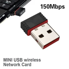 150 Мбит/с Wifi адаптер USB ключ для компьютера ПК беспроводной USB передатчик музыкальный приемник Wifi адаптер