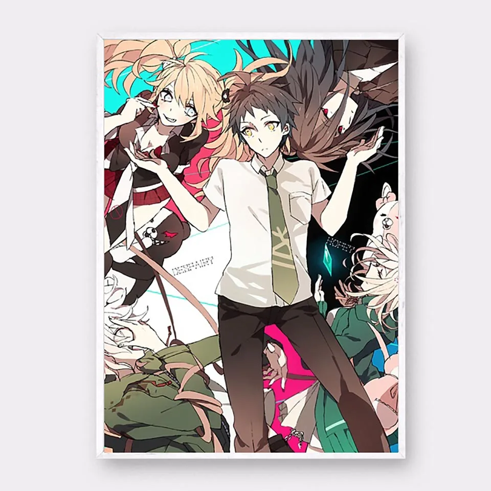 

Canvas Wall Art HD Print Home Decoration 1 Piece Danganronpa Painting Animation Poster For Living Room Modular Picture Framework