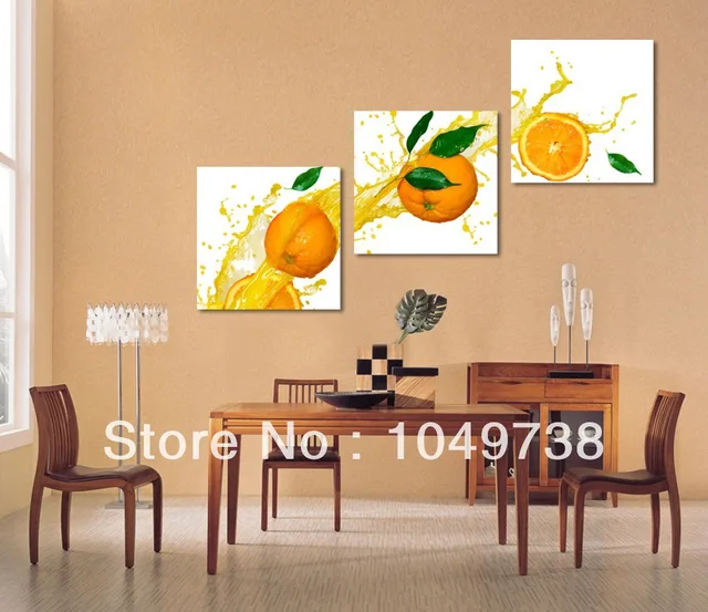 free shipping painting fruit wall panel orange fruit modern art 3 free shipping painting fruit wall panel orange fruit modern art 3