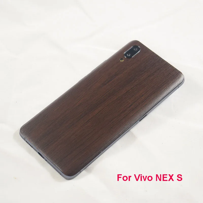 MLLSE Newest High Simulation Wood Grain Sticker 3M Phone Back Paste Sticker For Vivo NEX S Wood Skin Protective Film Sticker (6)