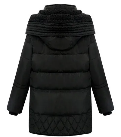 Зимняя куртка большого размера, пальто, утепленная хлопковая одежда с капюшоном, пуховик, сохраняющий тепло, Корейская женская зимняя куртка из овечьей шерсти 867