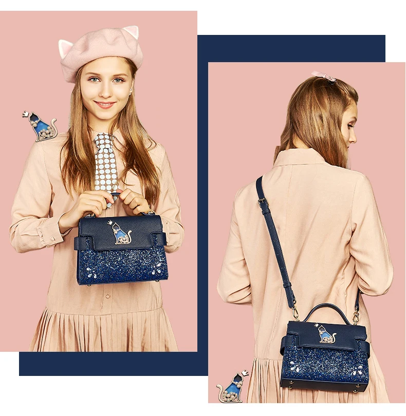 Just star women leather handbag 3
