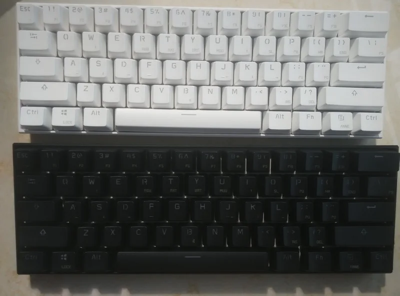 Beste 61 keys mini mechanical keyboard anne pro bluetooth RGB Gateron switch brown gaming keyboard BT4.0 wireless programmable